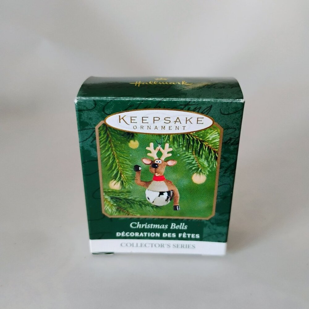 Hallmark 2000 Christmas Bells Reindeer Repaint Series Ornament Keepsake Ed Seale